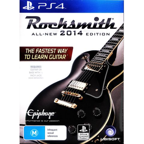 PS4《搖滾史密斯 2014 重製版(附音源線) Rocksmith 2014 Edition Remastered》英文歐版