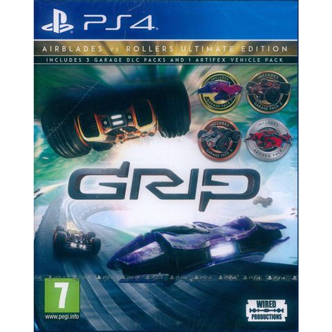 PlayStation PS4《戰鬥賽車 終極版 GRIP: Combat Racing - AirBlades vs Rollers Ultimate Edition》中英文歐版