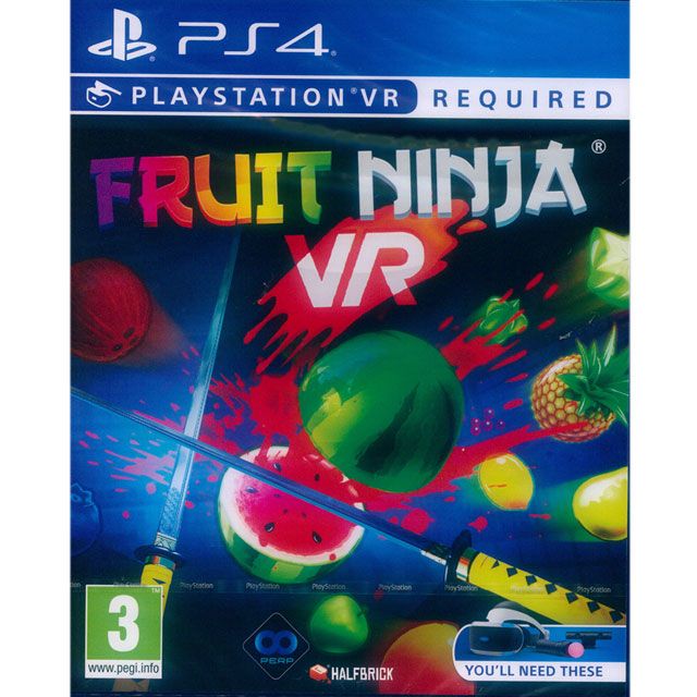 PlayStation PS4《水果忍者 Fruit Ninja》中英日文歐版 (PSVR專用)