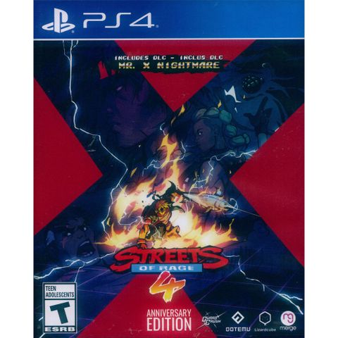 PlayStation PS4《格鬥三人組 4 週年記念版 Streets of Rage 4 - Anniversary Edition》英文美版