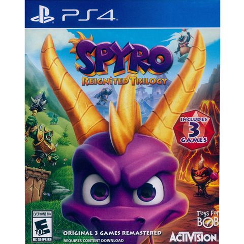 PlayStation PS4《寶貝龍重燃三部曲 Spyro Reignited Trilogy》英文美版