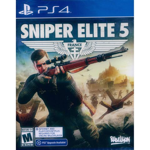 PlayStation PS4《狙擊之神 5 狙擊精英 5 Sniper Elite 5》中英日文美版 可免費升級PS5版本