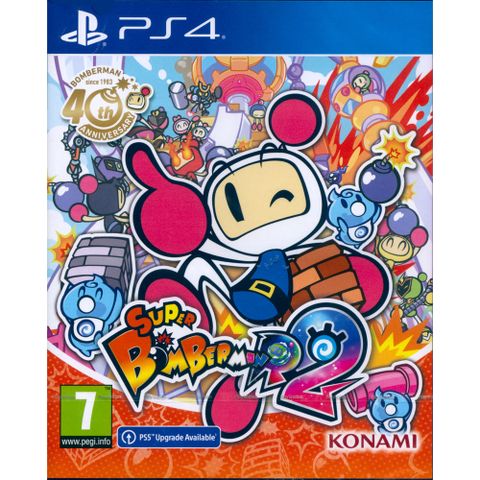 PlayStation PS4《超級轟炸超人 R 2 SUPER BOMBERMAN R 2》中英日文歐版 可免費升級PS5版本