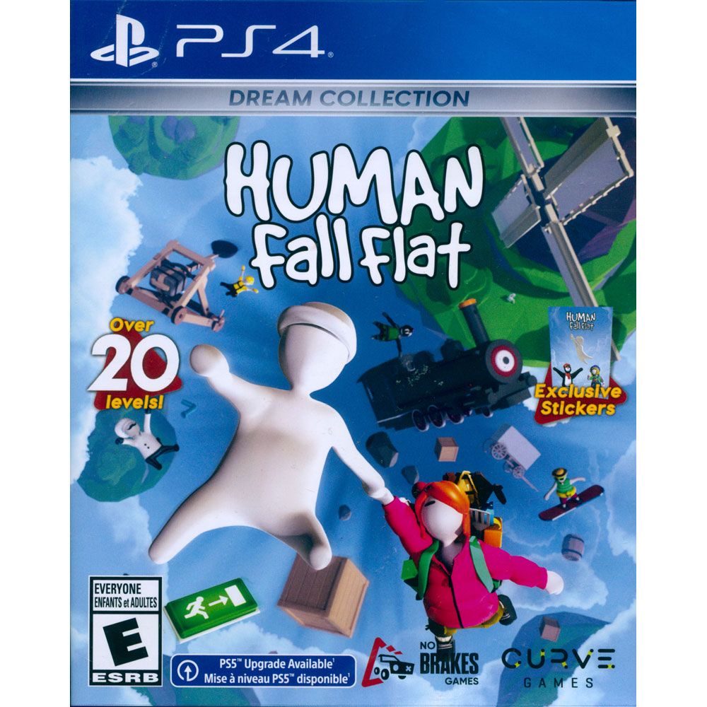 PlayStation PS4《人類:一敗塗地夢想集 Human Fall Flat 人類 : 跌落夢境》中英日文美版 可免費升級PS5版本