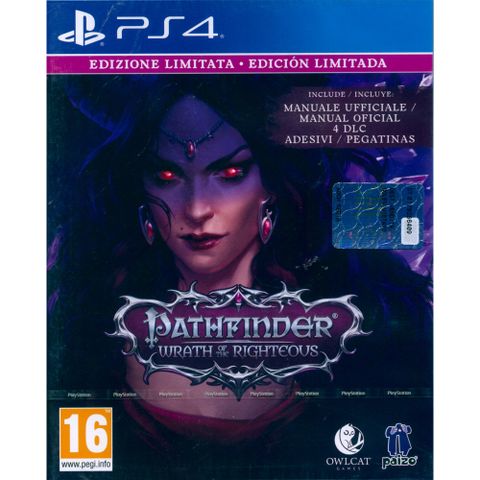 PlayStation PS4《尋路者傳奇正義之怒 限定版 Pathfinder Wrath of the Righteous》中英文歐版