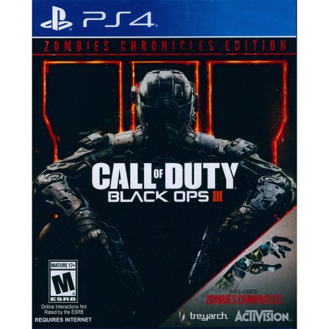 PlayStation PS4《決勝時刻黑色行動 3 殭屍編年史 CALL OF DUTY Black OPS 3》英文美版