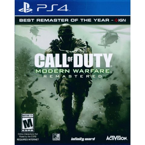 PS4《決勝時刻：現代戰爭 重製版 Call of Duty Modern Warfare Remaster》英文美版