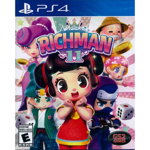 PlayStation PS4《大富翁11 RICHMAN 11》中英日文美版