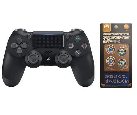 PlayStation PS4 新款無線控制器DUALSHOCK 4 極致黑+類比按鈕