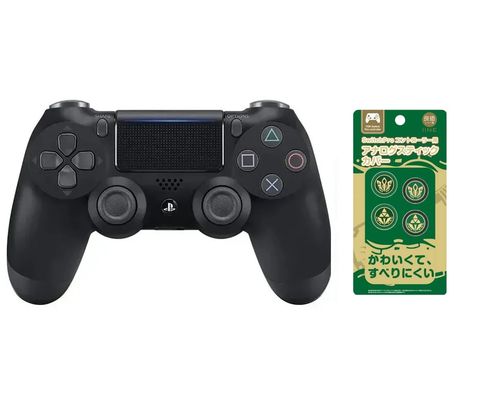 PlayStation PS4 新款無線控制器DUALSHOCK 4 極致黑+類比按鈕