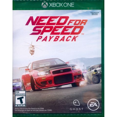 XBOX ONE《極速快感：血債血償 Need for Speed: Payback》中英文美版