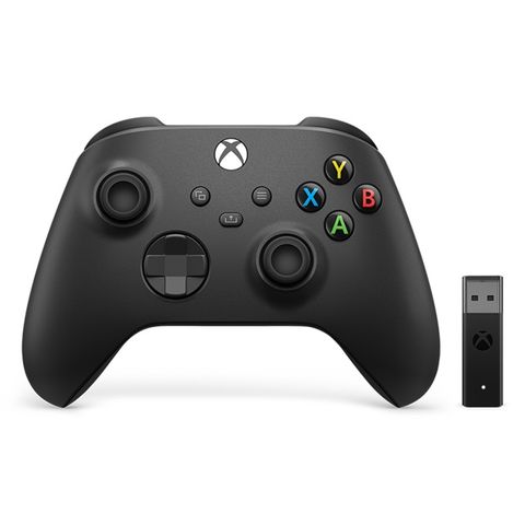Xbox 無線控制器（磨砂黑）+ Windows 10 專用無線轉接器套組《台灣公司貨》