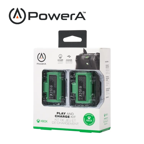 【PowerA】XBOX 官方授權|遊戲手把同步充電套件(雙顆組含USB-C充電線)