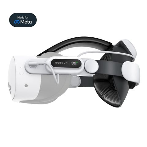 Quest3 BOBOVR E3 PRO 大動作玩家專用 電池頭戴不壓臉 超長續航首選10000mAh (Meta Quest 3 & 3S適用)