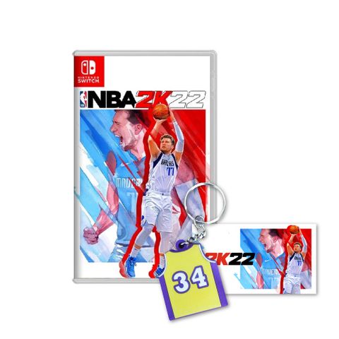 NS Switch NBA 2K22 中文一般版 送卡貼+NBA鑰匙圈