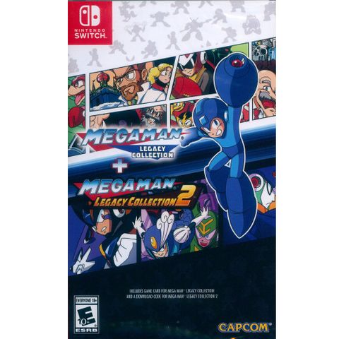 NS Switch《洛克人 傳奇合輯 1+2 Mega Man Legacy Collection 1 + 2》英日文美版