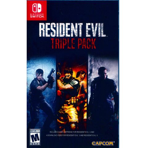 Nintendo 任天堂 NS Switch《 惡靈古堡 三重包 Resident Evil Triple Pack 》中英日文美版