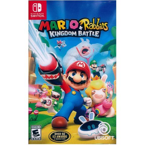 ubisoft NS Switch 《瑪利歐 瘋狂兔子 王國之戰Mario Rabbids Kingdom Battle》 國際中文版