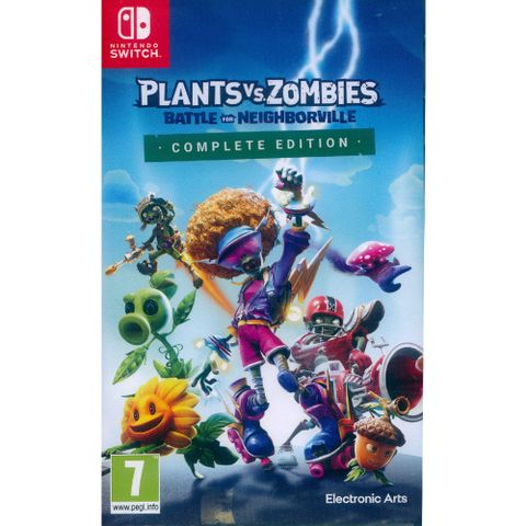 Nintendo 任天堂 NS Switch《植物大戰殭屍和睦小鎮保衛戰 完整版 Plants vs. Zombies: Battle for Neighborville Complete Edition 》中英日文歐版