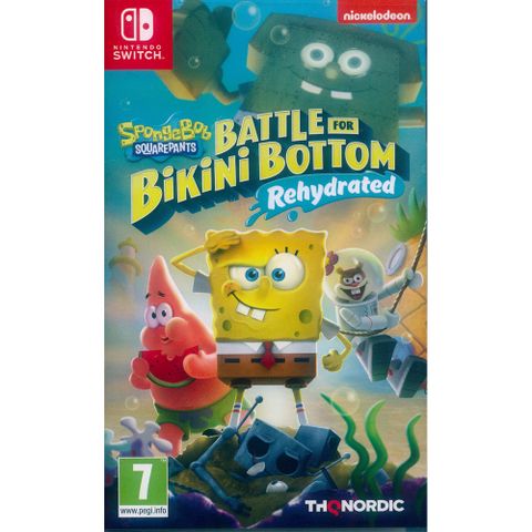 Nintendo 任天堂 NS Switch《海綿寶寶為比奇堡而戰 -重新灌水- Spongebob Squarepants》中英日文歐版