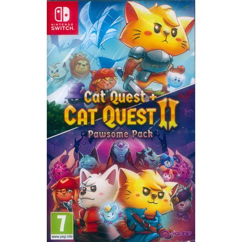 Nintendo 任天堂 NS Switch《貓咪鬥惡龍 1+2 合輯 Cat Quest + Cat Quest II Pawsome Pack》中英日文歐版