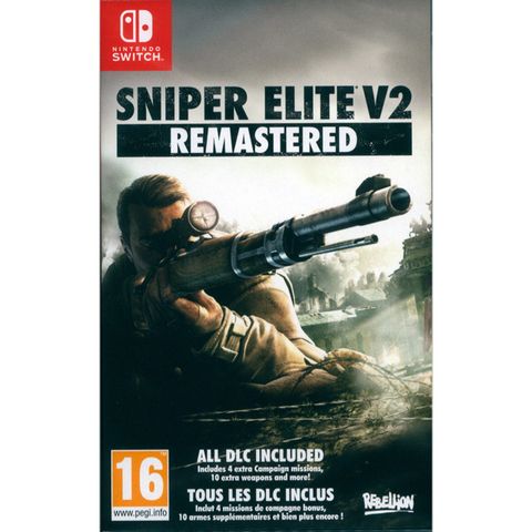 Nintendo 任天堂 NS Switch《狙擊之神 V2 重製版 Sniper Elite V2 Remastered》中英日文歐版