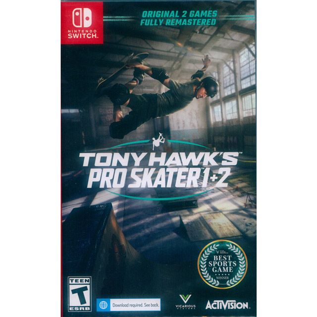 Nintendo 任天堂 NS Switch《托尼霍克職業滑板 1+2 Tony Hawks Pro Skater 1 + 2》英日文美版