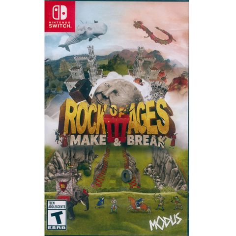 Nintendo 任天堂 NS Switch《世紀之石 3創造與破壞 Rock of Ages III: Make & Break》中英日文美版