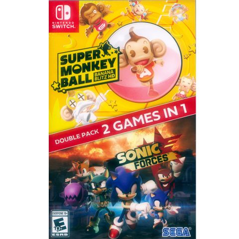 NS Switch《音速小子武力+現嚐好滋味！超級猴子球 Sonic Forces Monkey Ball》英文美版