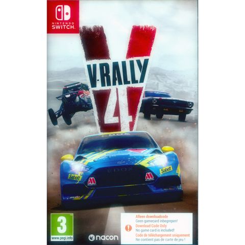 Nintendo 任天堂 NS Switch《越野英雄4 V-Rally 4》中英文歐版 盒裝序號