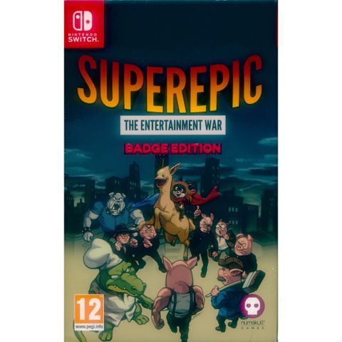 Nintendo 任天堂 NS Switch《超級史詩娛樂戰爭 徽章版 Superepic The Entertainment War- Badge Edition》英文歐版