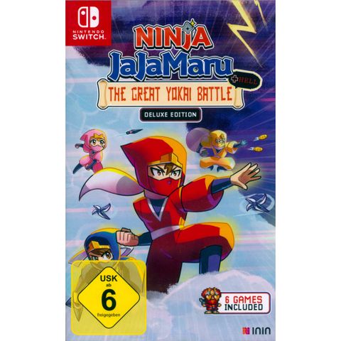 NS Switch《忍者茶茶丸的妖怪大決戰+地獄 豪華版 Ninja JaJaMaru : The Great Yokai Battle +Hell – Deluxe Edition》中英日文歐版