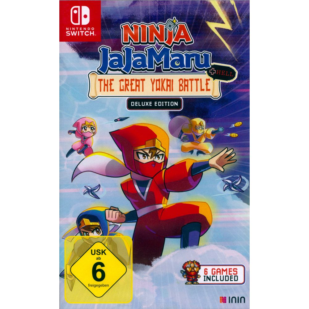 Nintendo 任天堂 NS Switch《忍者茶茶丸的妖怪大決戰+地獄 豪華版 Ninja JaJaMaru : The Great Yokai Battle +Hell  Deluxe Edition》中英日文歐版