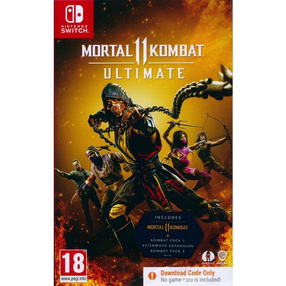 Nintendo 任天堂 NS SWITCH《真人快打11 終極版 MORTAL KOMBAT 11 ULTIMATE》中英文歐版 盒裝序號