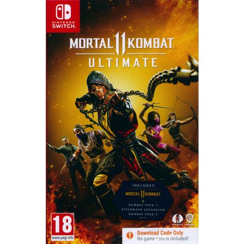 NS SWITCH《真人快打11 終極版 MORTAL KOMBAT 11 ULTIMATE》中英文歐版 盒裝序號