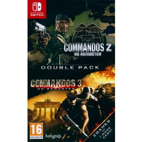 NS Switch《魔鬼戰將 2+3 合輯 Commandos 2 &amp; 3 HD Remaster Double Pack》英文歐版