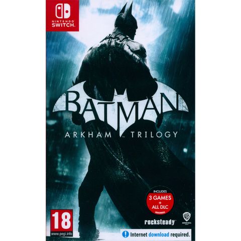 Nintendo 任天堂 NS Switch《蝙蝠俠阿卡漢三部曲 BatmanArkham Trilogy》英日文歐版