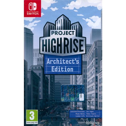 Nintendo 任天堂 NS SWITCH《大廈管理者建築師版 Project Highrise: Architects Edition》中英文歐版