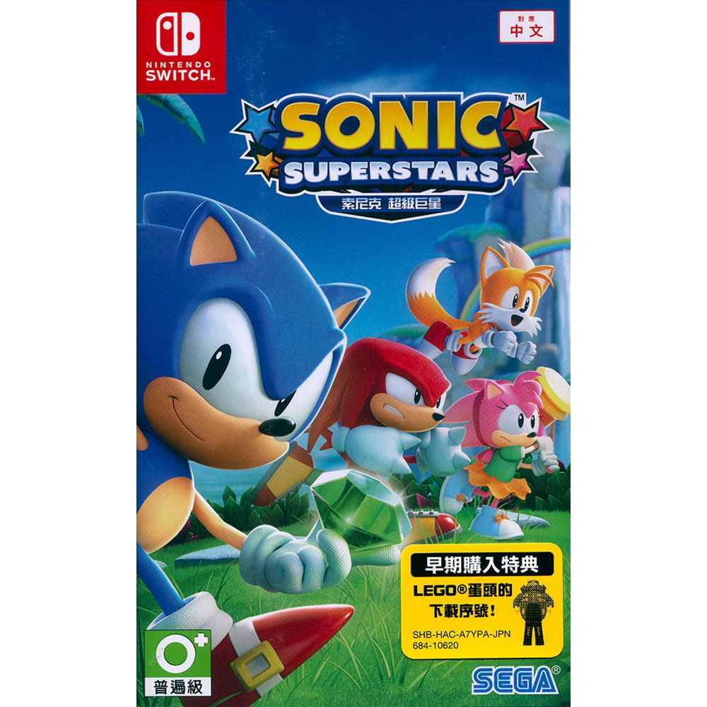 Nintendo 任天堂 NS Switch《索尼克超級巨星 Sonic Superstars》中英日文亞版