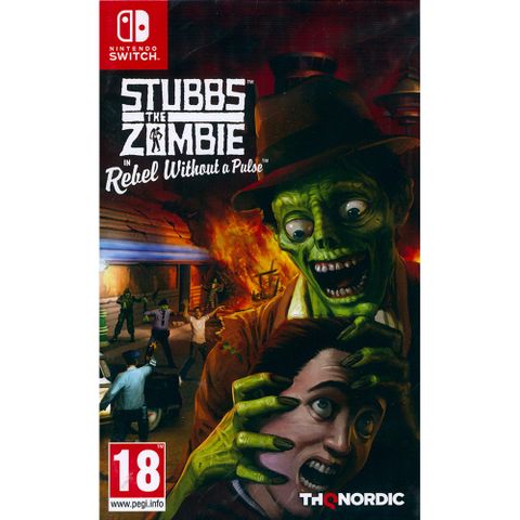 Nintendo 任天堂 NS Switch《殭屍斯塔布斯 STUBBS THE ZOMBIE IN REBEL WITHOUT A PULSE》中英文歐版