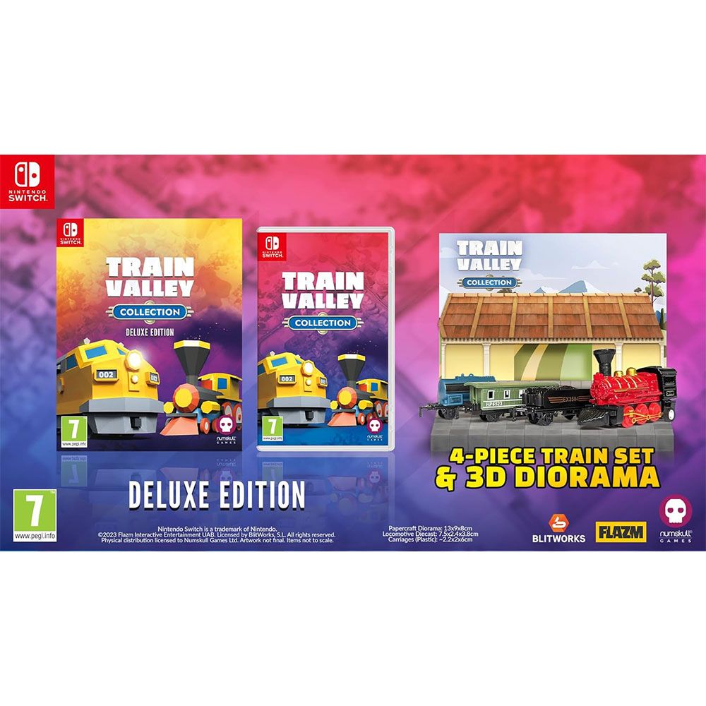 Nintendo 任天堂 NS Switch《火車谷 1+2 合輯 豪華版 Train Valley Collection Deluxe》中英日文歐版