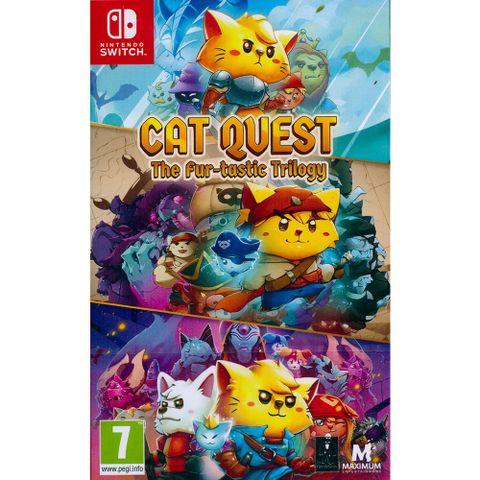 Nintendo 任天堂 NS Switch《貓咪鬥惡龍 三部曲 Cat Quest: The Fur-Tastic Trilogy》中英日文歐版