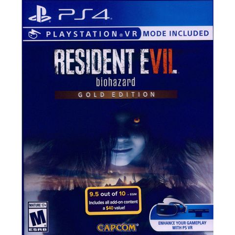 PS4《惡靈古堡 7：生化危機 黃金版 Resident Evil 7: Biohazard Gold Edition》中英日文美版