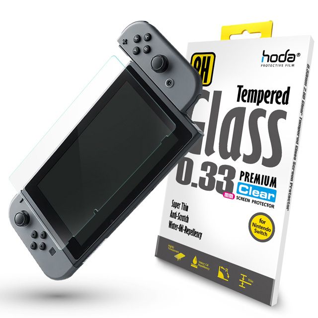 hoda 好貼  任天堂 Switch 全透明高透光9H鋼化玻璃保護貼