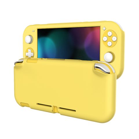 保護主機不傷機Nintendo 任天堂 Switch Lite 霧面磨砂全包覆保護套 黃
