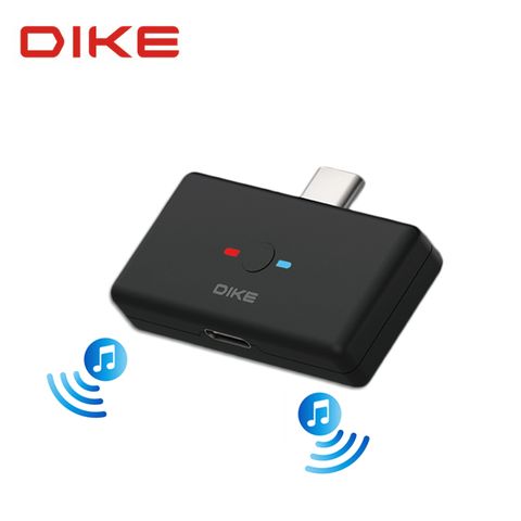 【DIKE】 Switch專用迷你藍牙/藍芽5.0無線發射器Type-C支援PS4/PC多平台