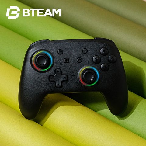 Bteam Tinoza 躍動版 Switch 遊戲控制器 RGB 震動 喚醒 無線遊戲手把