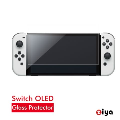 【超透明完整保護】[ZIYA] 任天堂 Switch OLED 究極保護鋼化玻璃螢幕保護貼 9H 2.5D