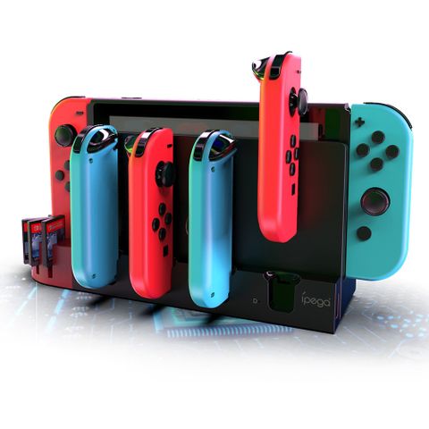 SWITCH joy-con 卡槽款四槽充電器