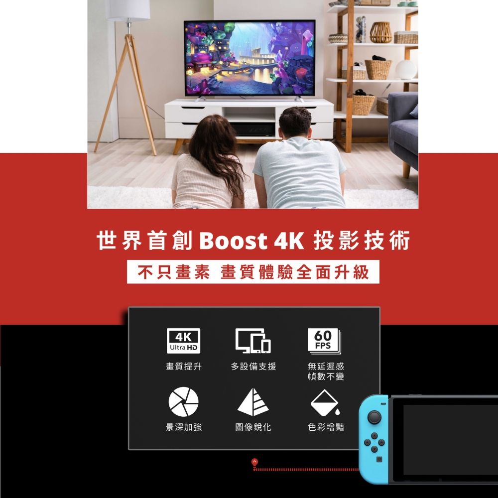 PhotoFast 4K Gamer+投影轉接器(逆轉裁判/Switch/畫質提升/1080p/升級4K/無延遲感)